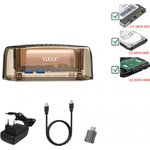 Адаптер-переходник (стакан) Yucun для HDD SATA USB 3.0 + кардридер