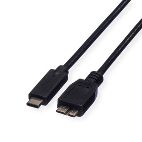 11.02.9006-10, USB 2.0 Cable, Male Micro USB B to Male USB C Cable, 1m