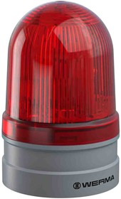 261.110.70, EvoSIGNAL Midi Series Red Multiple Effect Beacon, 12 V, 24 V, Base Mount, LED Bulb, IP66