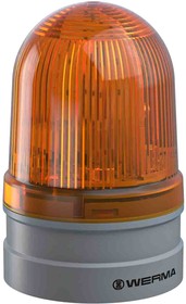 261.310.60, EvoSIGNAL Midi Series Yellow Blinking Beacon, 115 230 V ac, Base Mount, LED Bulb, IP66