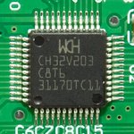 CH32V203C8T6, Микроконтроллер 32-Бит, RISC-V, 144МГц, 64КБ Flash [LQFP-48]