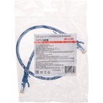 02-0294-05, Патч-корд U/UTP, CAT 6, RJ45-RJ45, 26AWG, LSZH, синий, 0,5м