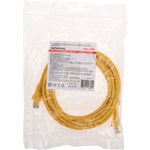 02-0295-5, Патч-корд U/UTP, CAT 6, RJ45-RJ45, 26AWG, LSZH, желтый, 5м