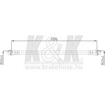 ft4637, Шланг тормозной RENAULT R5 Express 10.85-