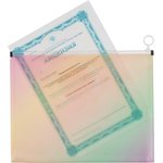 Папка-конверт на молнии zip А4 Attache Selection Rainbow, РР,180мкм