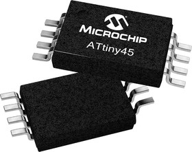 ATTINY45-20XU, ATTINY45-20XU, 8bit AVR Microcontroller, ATtiny45, 20MHz, 4 kB Flash, 8-Pin TSSOP