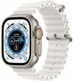 Фото 1/3 Умные часы Apple Watch Ultra 49mm Titanium Case with White Ocean Band (MNH83LL/A)