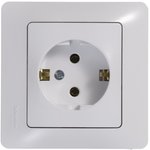 ( Schneider Electric) Розетка 1-м СП Glossa 16А с заземл. в сборе бел. GSL000142