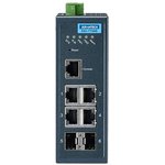 EKI-7706E-2FI-AE, Managed Ethernet Switches 4FE + 2SFP Managed Ethernet Switch ...