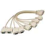 OPT8H-AE, D-Sub Cables 1m Male DB-62 to 8x Male DB-9 Cable