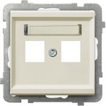 Ospel Sonata Бежевый Накладка компьютерной розетки 2-й, без рамки