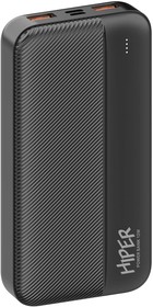 Фото 1/9 Мобильный аккумулятор Hiper SM20000 20000mAh 2.4A черный (SM20000 BLACK)