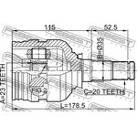 0111-SXM10LH, ШРУС TOYOTA COROLLA AE10#,CE10#,EE10# 1991.06-2002.06 [JP] ...