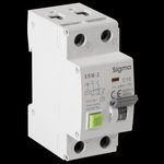 Автоматический выключатель дифференциального тока АВДТ AC 2P 30mA 6kA 10A ...