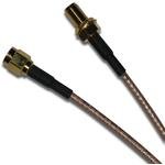 135110-03-06.00, RF Cable Assemblies SMA St BH JK to St Plug RG316U DB 6in