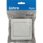 Выключатель Intro 7-101-01 Style 10А-250В, IP20, СУ, белый