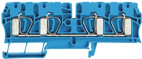 7904300000, Weidmuller Z Series Blue Feed Through Terminal Block, Single-Level, Clamp Termination