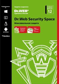 Фото 1/2 Программное Обеспечение DR.Web Security Space 2 ПК / 1 год(Retro Box) (BHW-B-12M-2-A3)