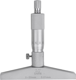 Фото 1/10 Глубиномер микрометрический ГМ-50 0.01 SHAN