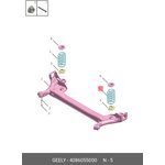 4086055000, Пружина подвески задняя GEELY Emgrand SS11