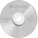 Диск DVD-R Verbatim 4.7Gb 16x bulk (50шт) (43788)