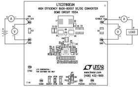 DC1155A, Power Management IC Development Tools LTC3780EUH Demo Board - Synchronous Buck