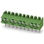 PCB terminal, 9 pole, pitch 3.5 mm, AWG 26-16, 17.5 A, screw connection, green ...