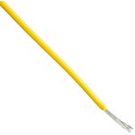 1855/19 YL005, Hook-up Wire 22AWG 7/30 PVC 100ft SPOOL YELLOW
