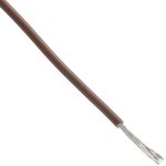 1852 BR005, Hook-up Wire 28AWG 7/36 PVC 100ft SPOOL BROWN
