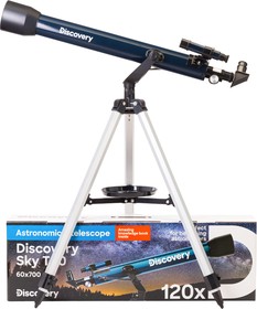Фото 1/10 Телескоп Levenhuk Discovery Sky T60 с книгой