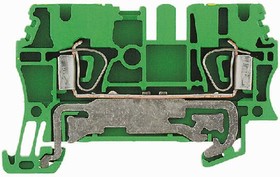 1608670000, 2-Way ZPE 6 Earth Terminal Block, 20 8 AWG Wire, Clamp, Wemid Housing