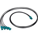 095-820-157M100,CABLE, QUAD MINI FAKRA-FAKRA JACK, 1M