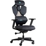 Кресло игровое GMNG GG-CH110B, на колесиках, сетка/ткань, черный