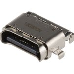 1-2295018-2, Straight, SMT, Socket Type C 3.1 IPX4 USB Connector