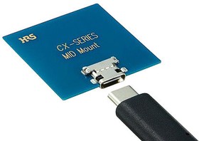 Фото 1/2 CX70M-24P2, Right Angle, SMT, Socket Type C 3.1 USB Connector