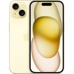 Смартфон Apple A3092 iPhone 15 128Gb желтый, моноблок 3G 4G 2Sim 6.1" 1179x2556 ...