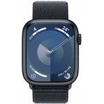Смарт-часы Apple Watch Series 9 A2980, 45мм, темная ночь/темная ночь [mr9c3ll/a]
