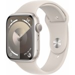 Смарт-часы Apple Watch Series 9 A2980 45мм OLED корп.сияющая звезда Sport Band ...