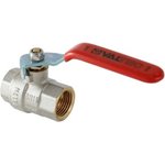 AAV214004, Кран шар. BASE, стальная рукоятка 1/2" вн.-вн.