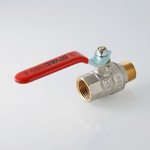 AAV214004, Кран шар. BASE, стальная рукоятка 1/2" вн.-вн.