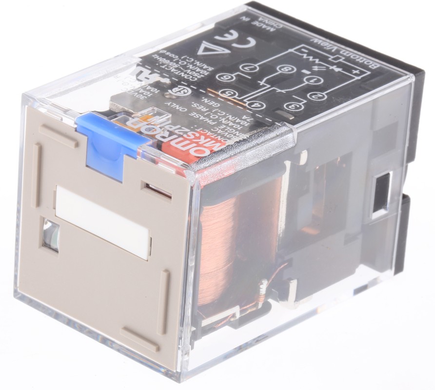 MKS2PIN 24VDC, Plug In Relay, 24V dc Coil, 10A Switching Current, DPDT ...