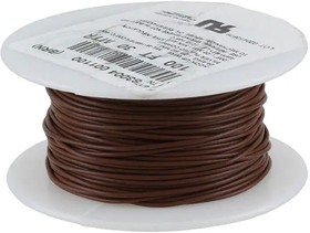 Фото 1/2 83009-001-100, Hook-up Wire 1Conductors 18AWG 30.48m 1.73mm Silver Plated Copper Brown 600V