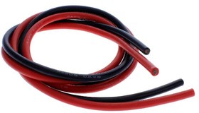 FIT0580, DFRobot Accessories High Temperature Resistant Silica Gel Silicone Wire (8AWG 10mm2 1m Red &amp; Black)