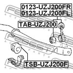 0123-UZJ200FR, 0123UZJ200FR_тяга стабилизатора переднего правая!\ Lexus LX 570 07