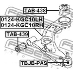 0124-KGC10RH, 0124-KGC10RH_рычаг передний правый!\ Daihatsu Boon M300 04-10