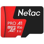 NT02P500PRO-064G-R, Карта памяти MicroSDXC 64GB, Class10 Extreme Pro (100 Mb/s)+ SD адаптер