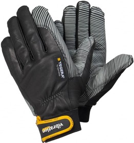 Антивибрационные кожаные перчатки с усиленными швами 9181-10