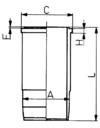 Фото 1/2 89588110, Гильза цилиндра FRM/FPM WET CYLINDER LINER RVI 123