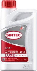 Фото 1/6 Антифриз Sintec Antifreeze Luxе G12+ 1Кг (12 Шт) (613500) SINTEC арт. 990550