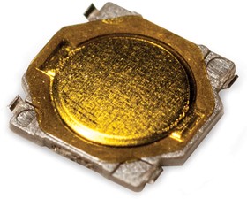 Фото 1/2 PTS540 JK035 SMTR LFS, IP40 Gold Button Tactile Switch, SPST 50 mA 0.7 (Dia.)mm Surface Mount